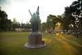 Lumpini Park at the sunset ,Thailand