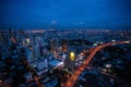 Bangkok skyline at night