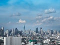 Bangkok skyscraper. Cityscape view of Bangkok modern office business building Royalty Free Stock Photo