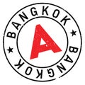 Bangkok stamp rubber grunge Royalty Free Stock Photo