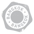 Bangkok stamp rubber grunge Royalty Free Stock Photo