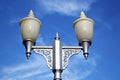 bangkok street lamp in the sky palaces temple abstract