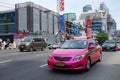 Bangkok Taxi meter on the downtown street