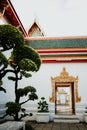 Bangkok Temple Garden in Thailand Royalty Free Stock Photo