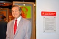 Former Prime Minister of Malaysia Mahathir Mohamad wax figure at Madame Tussauds in Bangkok, Thailand