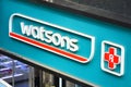 Watsons pharmacy facade in Bangkok, Thailand