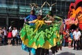 Bangkok, Th: Stiltwalking Antelope Performers