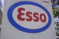 Bangkok,Thailad - October 21,2023:Esso gas station logo is considered a leading oil brand in Thailand