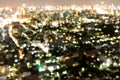 Bangkok Thailand abstract urban night light bokeh defocused Royalty Free Stock Photo