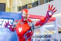 Life-sized Super hero Iron Man model show in Avengers Endgame exhibition booth Royalty Free Stock Photo