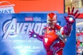 Life-sized Super hero Iron Man model show in Avengers Endgame exhibition booth Royalty Free Stock Photo
