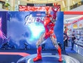 Life-sized Super hero Iron Man model show in Avengers Endgame exhibition booth Royalty Free Stock Photo