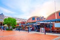 The facades of modern restaurants in Asiatique shopping mall, Bangkok, Thailand