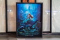 beautiful standee of a movie called The Little Mermaid Display at the cinema to promote the movie