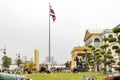 Bangkok,Thailand- April16, 2023: Building of the Ministry of Defense of ThailandÃ¢â¬â¹ It is a European-style building, yellow