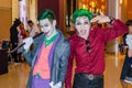 Bangkok, Thailand - April 22, 2017: Cosplay joker posing at the