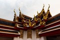 BANGKOK, THAILAND - APRIL 6, 2018: The Grand Palace - Chakri Day - Decorated in gold and bright colors where buddists go