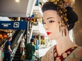 Bangkok, Thailand - April 12, 2017: The japanese woman statue in