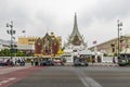 Bangkok,Thailand - April 16, 2023: Lak Mueang Bangkok (Bangkok City Pillar) shrine is a popular destination for tourists