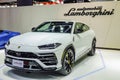 Lamborghini Urus New super SUV car on display in 40th Bangkok International Motor Show 2019 Nonthaburi, Thailand Royalty Free Stock Photo