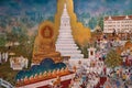 Museum with amazing models, mockups, sculptures in Maharatchamongkol Great Pagoda at Wat Paknam temple in Phasi Charoen district