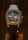 Patek Philippe Aquanaut 5968A chronograph stainless steel Swiss watch displayed in a store