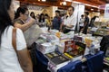 Bangkok, Thailand - April 6, 2019 : People choose books at Bangkok International Book Fair at Queen Sirikit National Convention Royalty Free Stock Photo