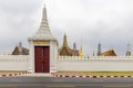 Bangkok,Thailand - April 16, 2023: Sawatdi Sopha Gate is the entrance and exit of the Temple of the Emerald Buddha