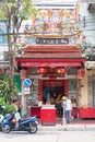 The Tai Sia Huk Chou Shrine on Rama IV road in Chinatown