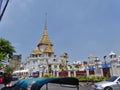 BANGKOK THAILAND-08 APRIL 2019.:Traimit Temple Witthayaram Worawihan is located in Chinatown, Yaowarat Royalty Free Stock Photo