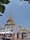 BANGKOK THAILAND-08 APRIL 2019.:Traimit Temple Witthayaram Worawihan is located in Chinatown, Yaowarat Royalty Free Stock Photo