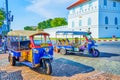 Tuk-tuks in the streets of Bangkok, Thailand Royalty Free Stock Photo