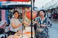 Mala grilled meat with sichuan pepper at market