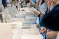 Bangkok, Thailand - April 6, 2019 : Unidentified people attend books at Bangkok International Book Fair at Queen Sirikit National Royalty Free Stock Photo