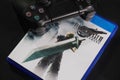 BANGKOK,THAILAND-APRIL 10: View of Final Fantasy VII Remake on PS4 Console