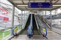 Inside ot Tha phra station of New MRT electrictrain station in Thailand Royalty Free Stock Photo