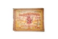 Bangkok, Thailand - August 2, 1951. 2494 Antique Lotto or Lottery on white background, isolated 1798015