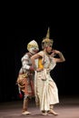 BANGKOK THAILAND - AUGUST 7 : Hanuman and lady fis