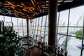 BANGKOK, THAILAND - 07 August, 2023: Interior view of Starbucks Cafe at Iconsiam