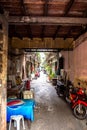 An alley in the city of Bangkok