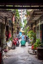 An alley in the city of Bangkok