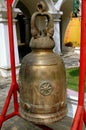 Bangkok, Thailand: Bronze Temple Bell Royalty Free Stock Photo