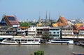 Bangkok, Thailand: Chao Praya River & Wat Pho View