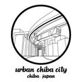 Bangkok, Thailand. 09 07 2020 circle icon Cityscape Urban Chiba city in Japan . vector illustration