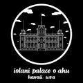 Bangkok Thailand, 2021 08 20. Circle icon Iolani Palace O ahu in hawaii usa.Vector illustration