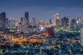 Bangkok thailand cityscape,Ferris wheel Royalty Free Stock Photo