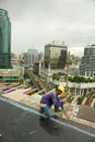 Bangkok, Thailand, during the construction of the shopping mall ZEN