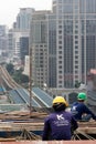 Bangkok, Thailand, during the construction of the shopping mall ZEN