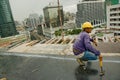 Bangkok, Thailand, during the construction of the shopping mall ZEN