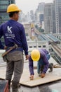 Bangkok, Thailand, during the construction of the shopping mall ZEN